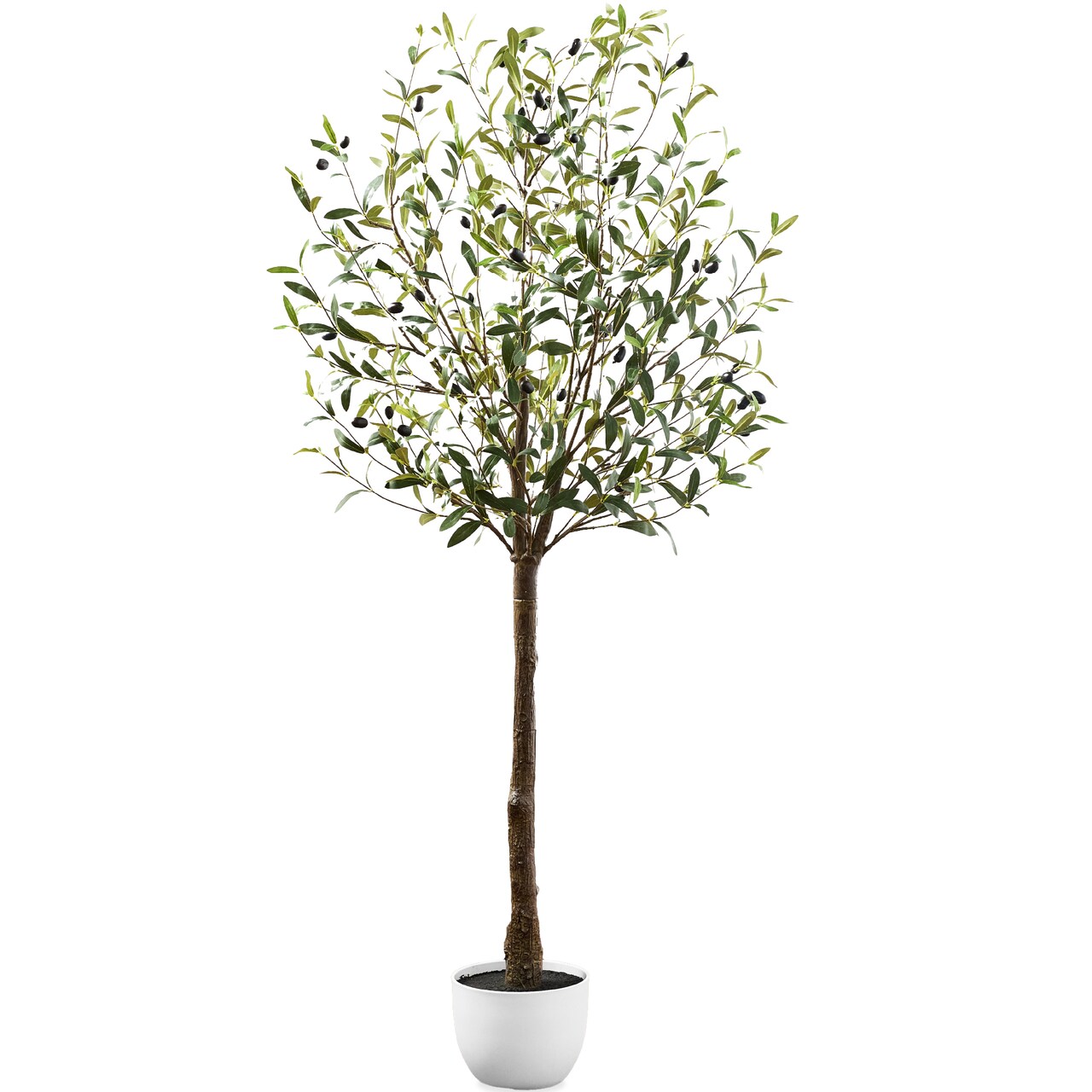 Best Choice Products Artificial Olive Tree, Lifelike Faux Tree, Home Accent Décor w/ Planter Pot, Realistic Trunk